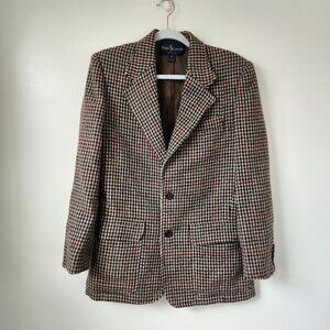 Ralph Lauren Houndstooth Blazer - Brown and Black